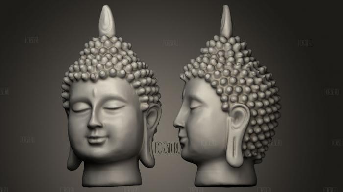 Buddha 4 stl model for CNC